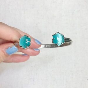 RARE Kendra Scott Arden Blue/Silver Cuff